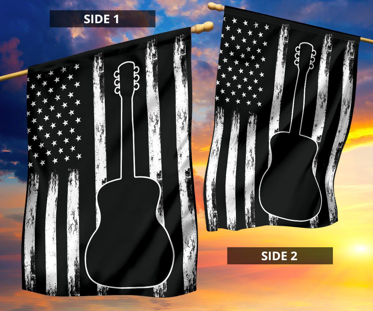 Guitar American Flag