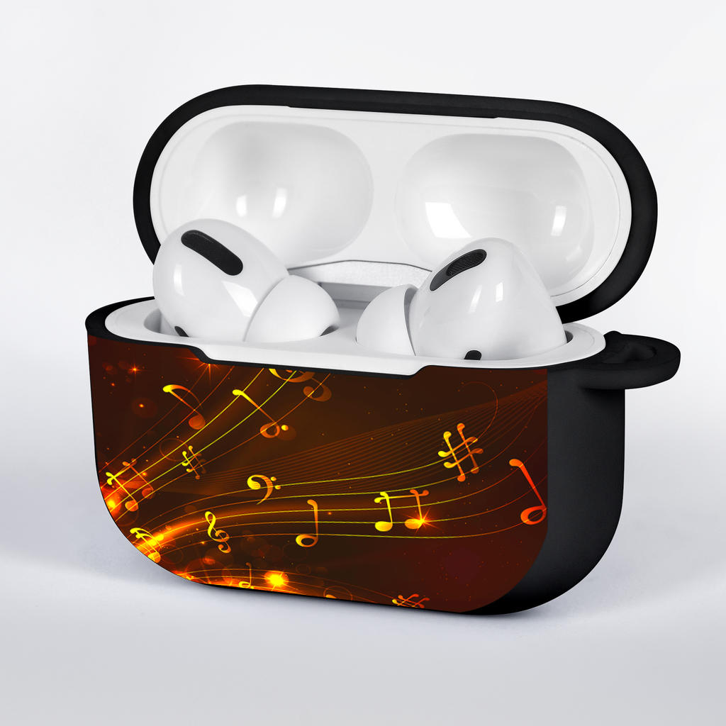 Music Notes Floating AirPods Case