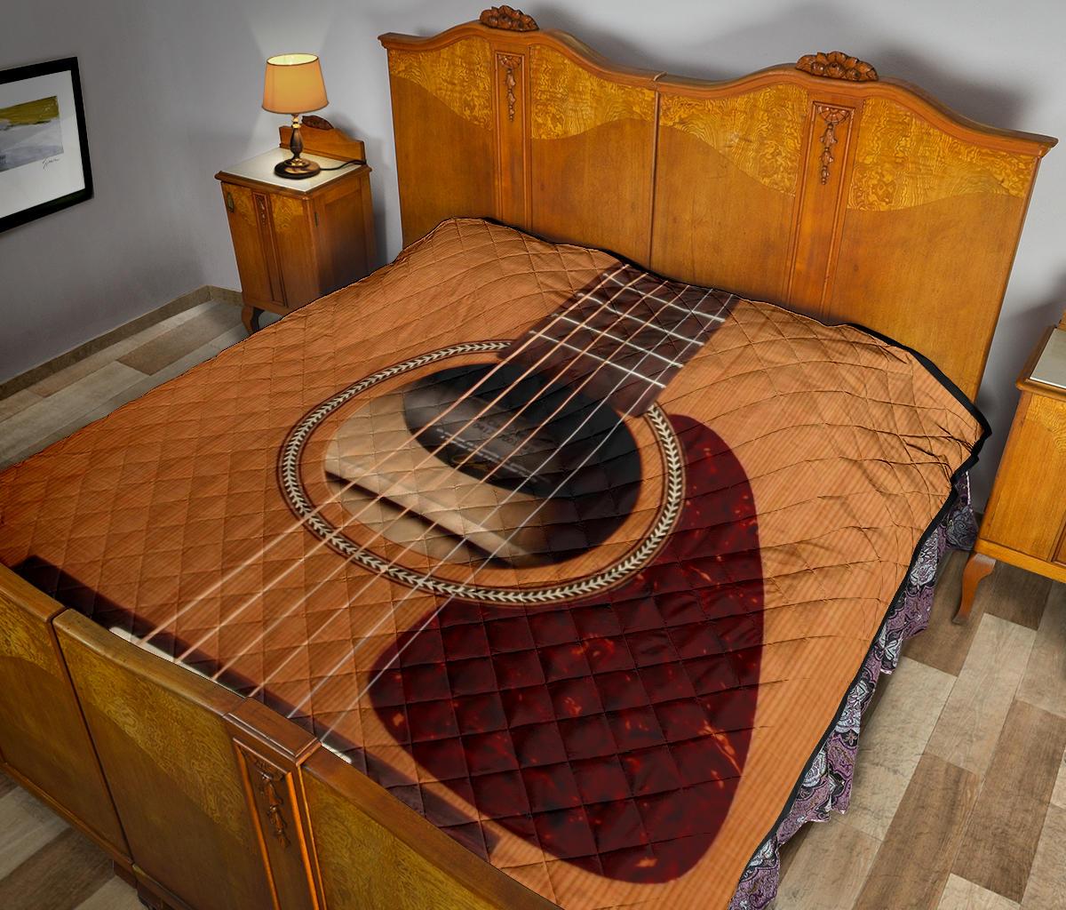 Wooden Guitar Premium Quilt
