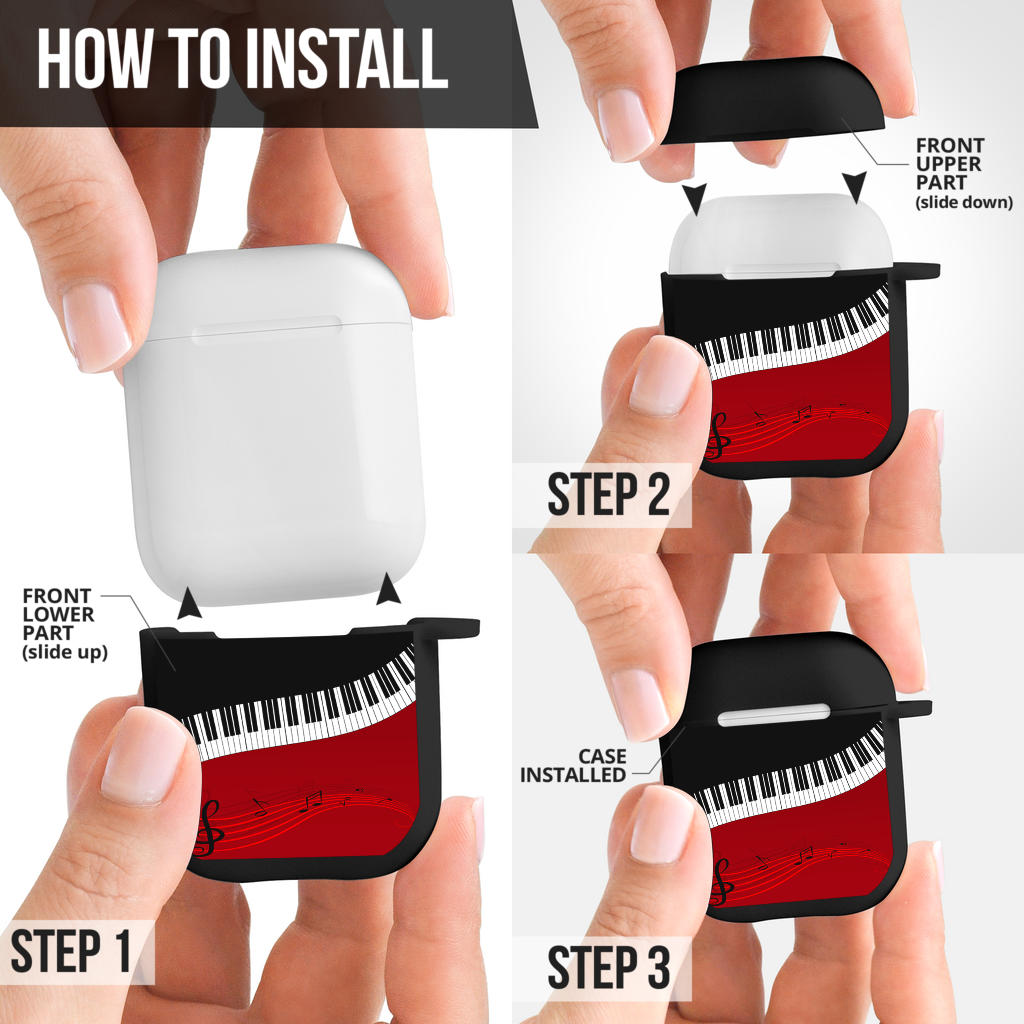 Piano Art AirPods Case