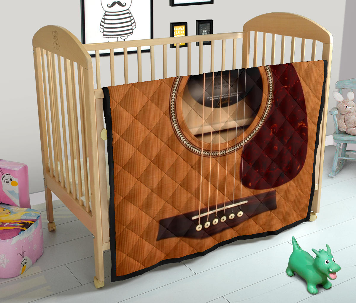 Wooden Guitar Premium Quilt