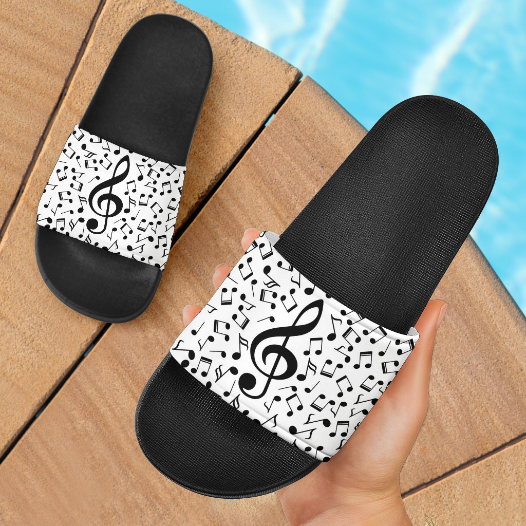Musical Notes Slide Sandals