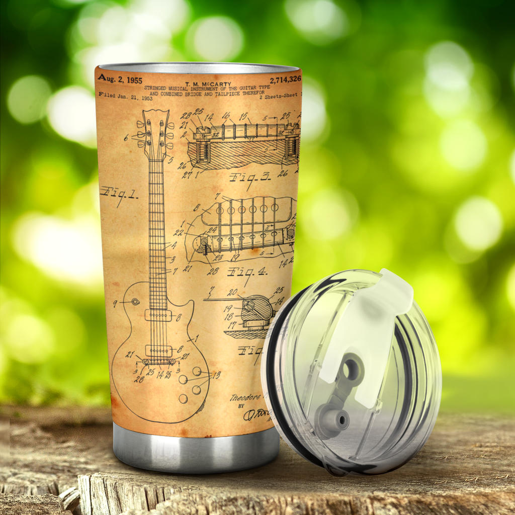 Guitar Patent Tumbler