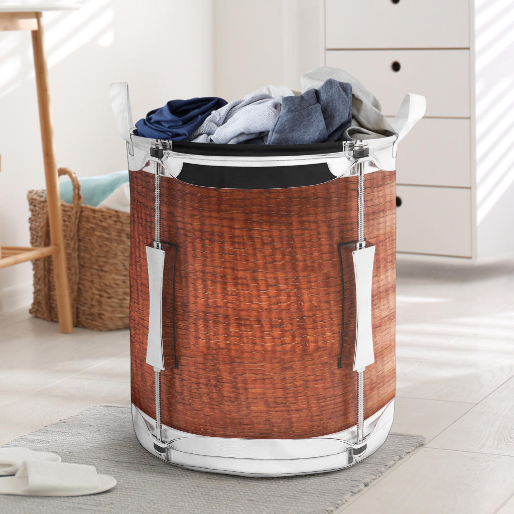 Wood Snare Drum Laundry Basket