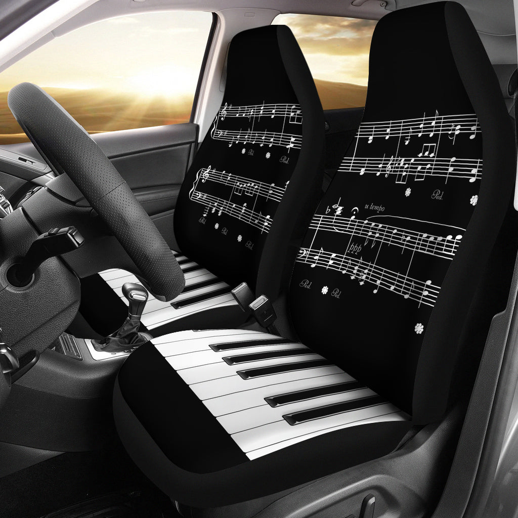 Musical Piano Car Seat Covers