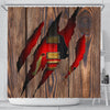 Wood Guitar Shower Curtain