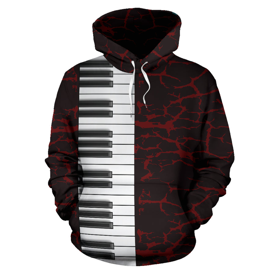 Piano Keys Hoodie - Men / S - { shop_name }} - Review