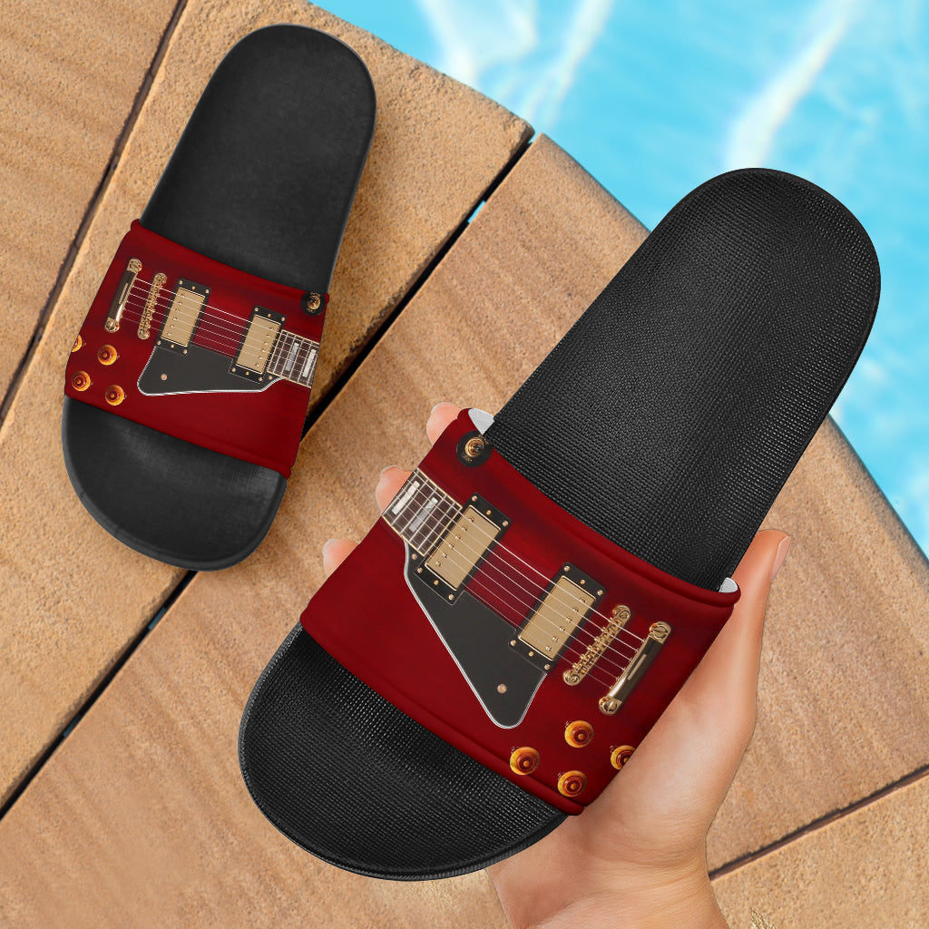 Anniversary Guitar Black Slide Sandals - Women / US5 (EU36) - { shop_name }} - Review