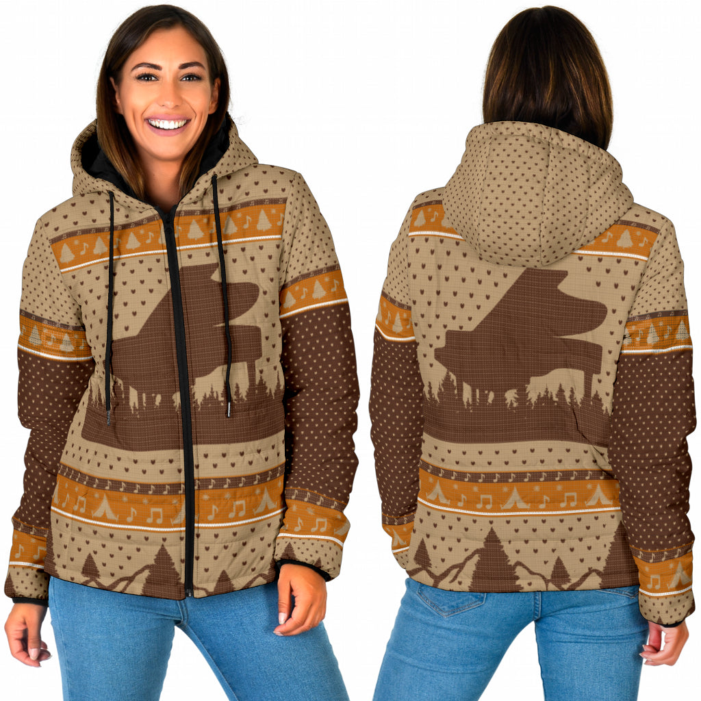 Grand Piano Christmas Hooded Jacket