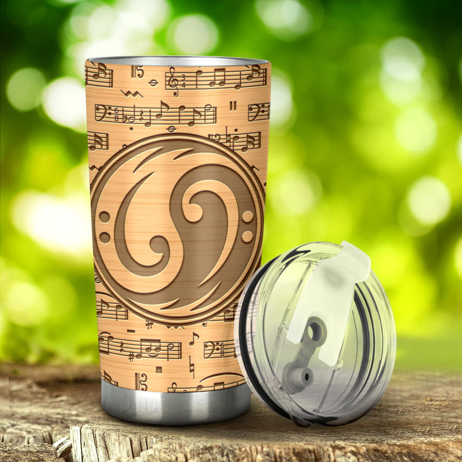 Yin Yang Bass Clef Tumbler