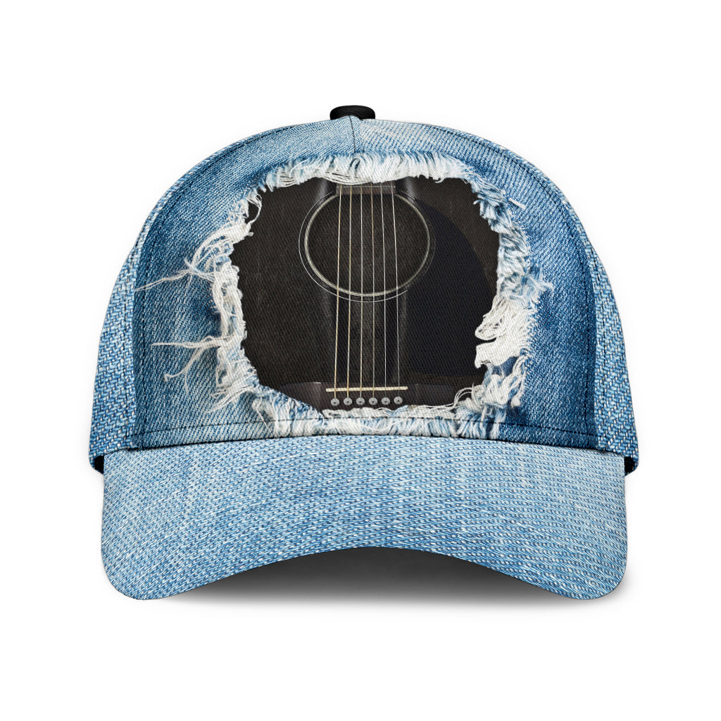 Black Guitar Classic Cap