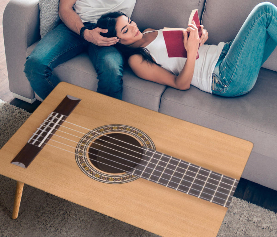 [USA Only] Classical Guitar Rectangular Coffee Table