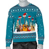 Guitars Christmas Men's Blue Sweater