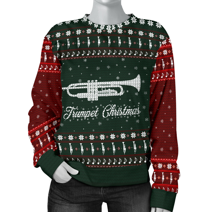 Trumpet Christmas Women's Sweater