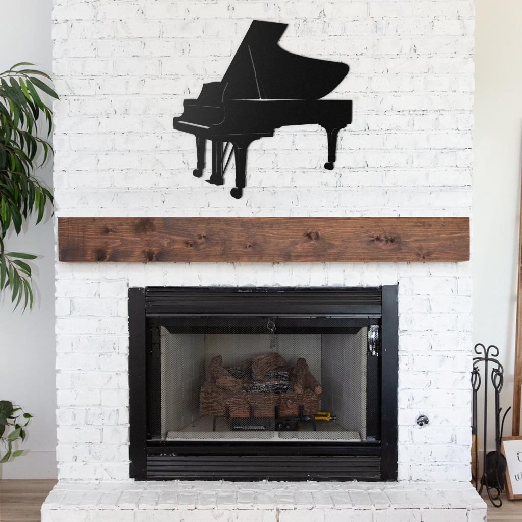 Grand Piano Metal Sign