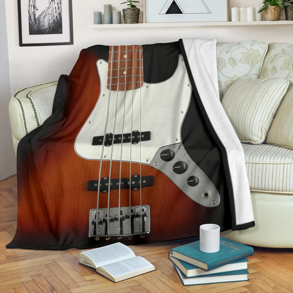 Bass Guitar Premium Blanket