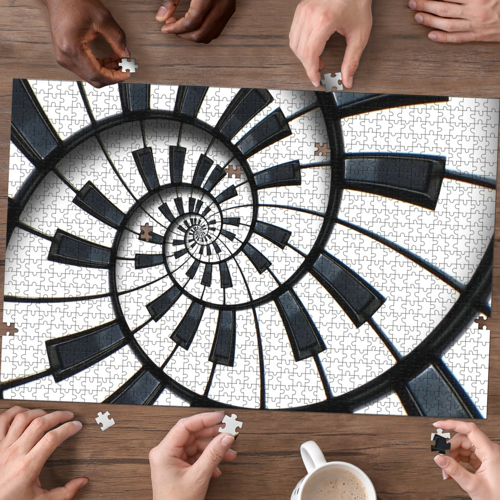 Piano Keys Wood Jigsaw Puzzle