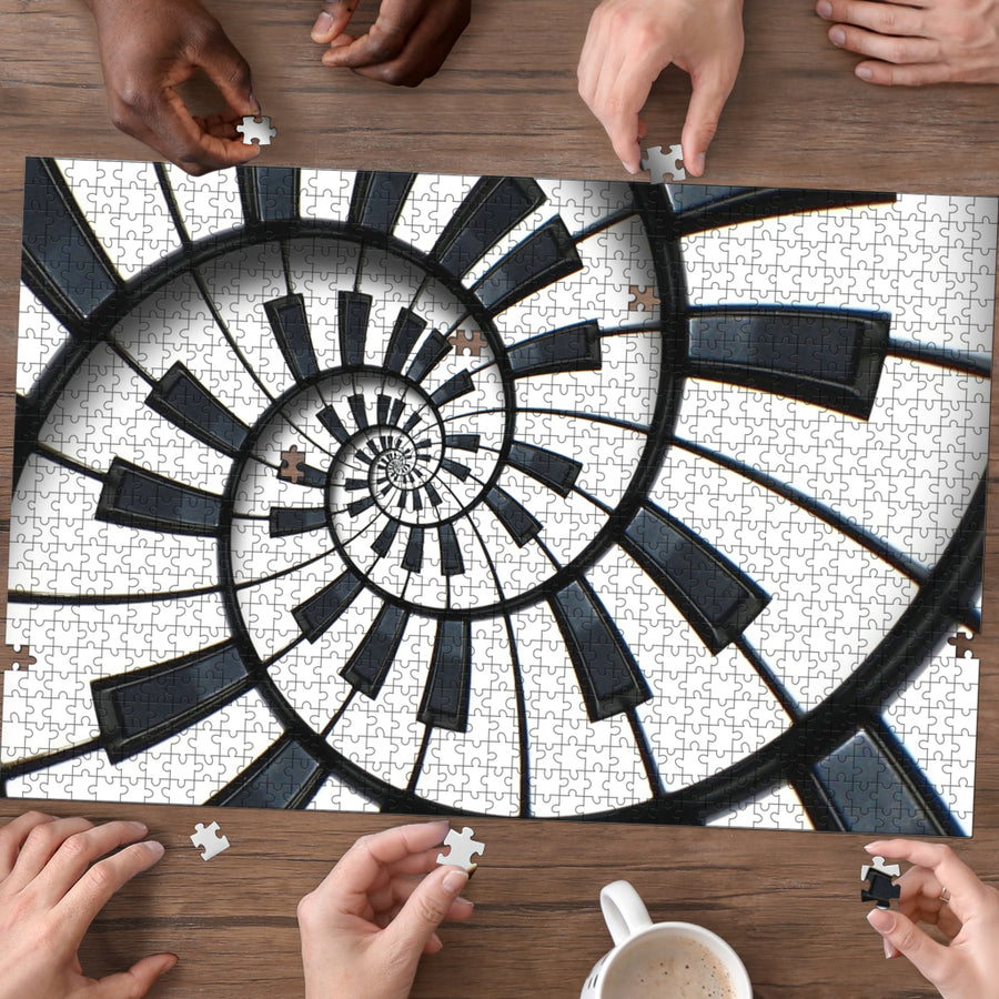 Piano Keys Wood Jigsaw Puzzle