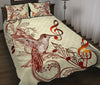 Music Notes Bird Quilt Bed Set