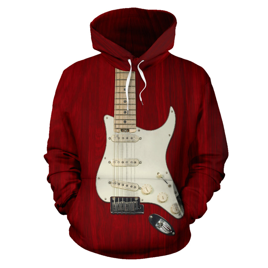 Red and White Guitar Hoodies