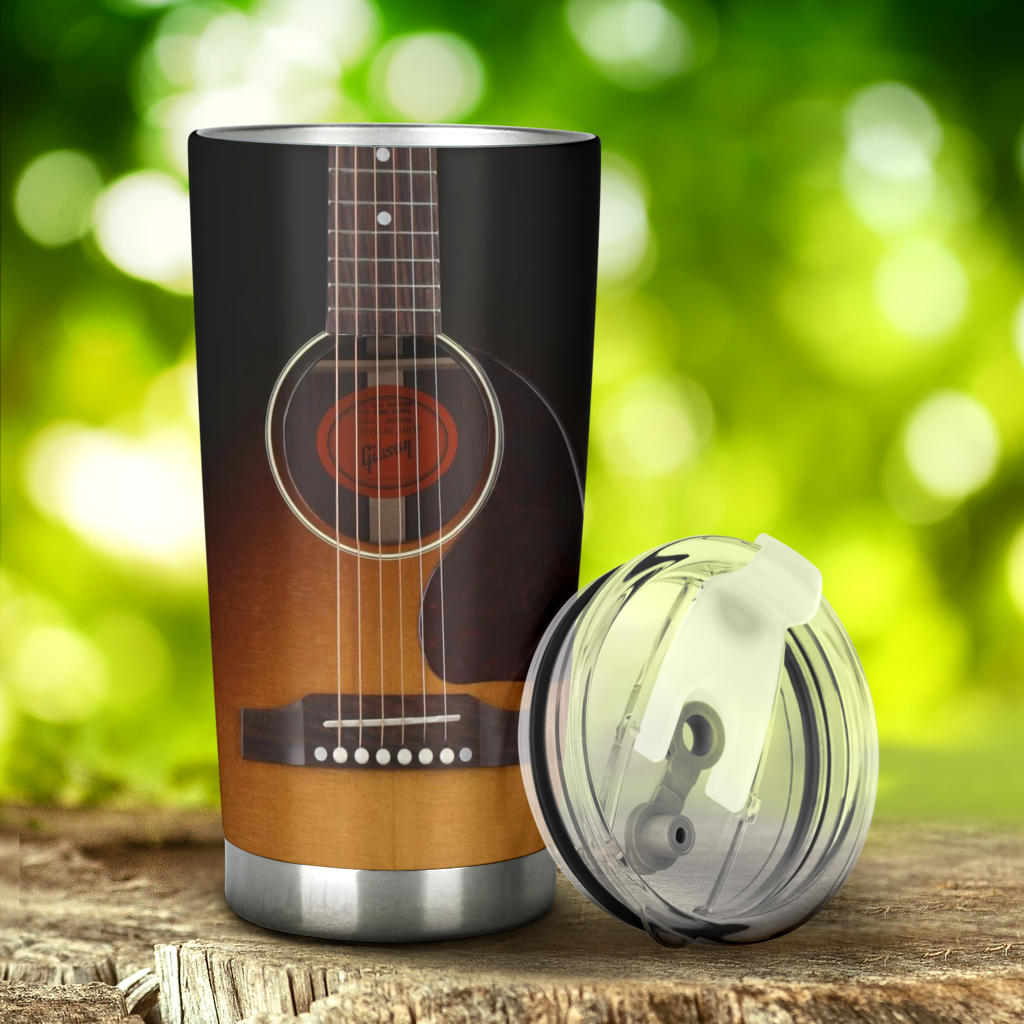 Black Guitar Tumbler