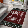 Drum Christmas Snowflake Area Rug