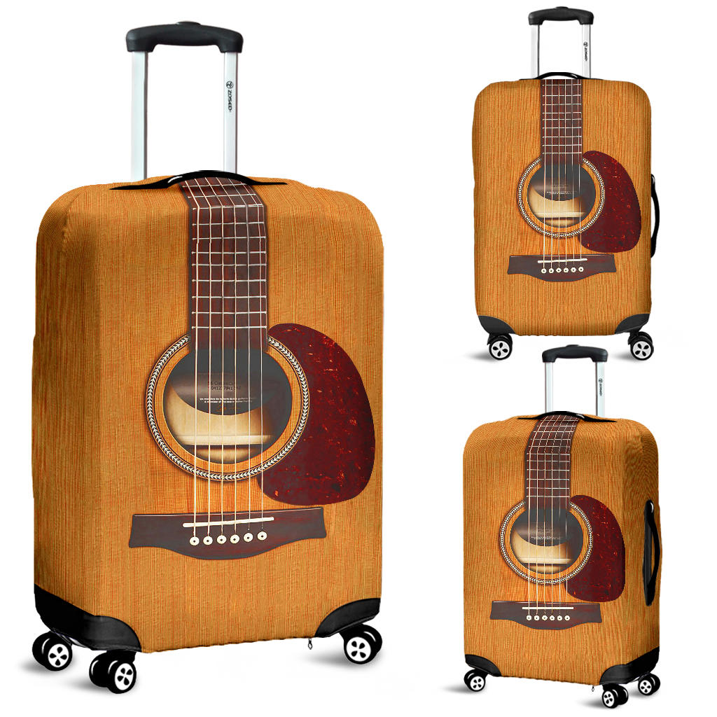 New! Wooden Guitar Luggage Cover