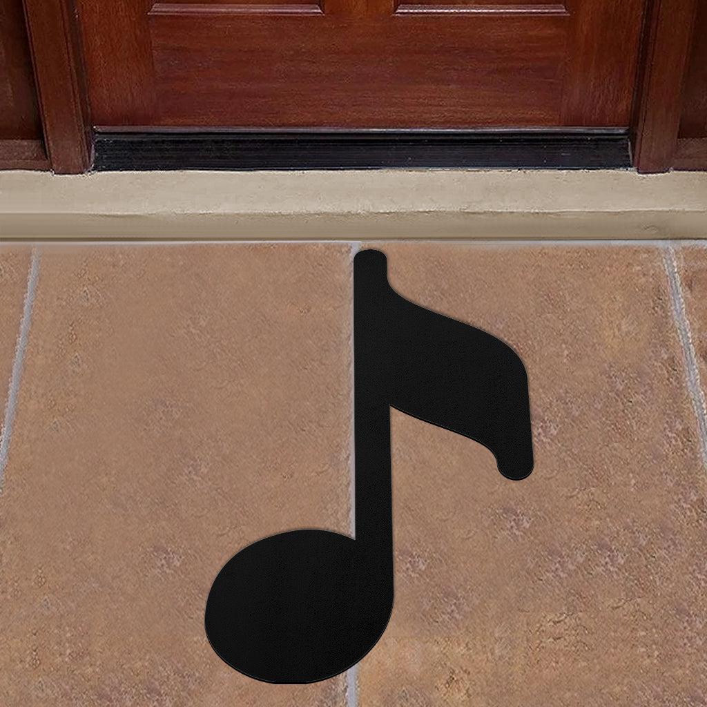 Note Shape Door Mat