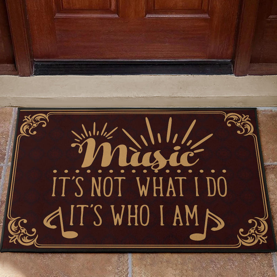 Music It's Who I Am Door Mat