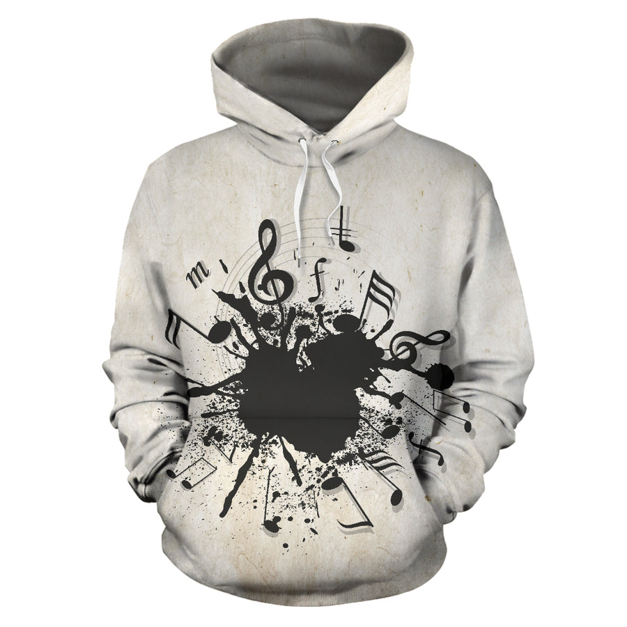 Music Notes Crack Hoodie