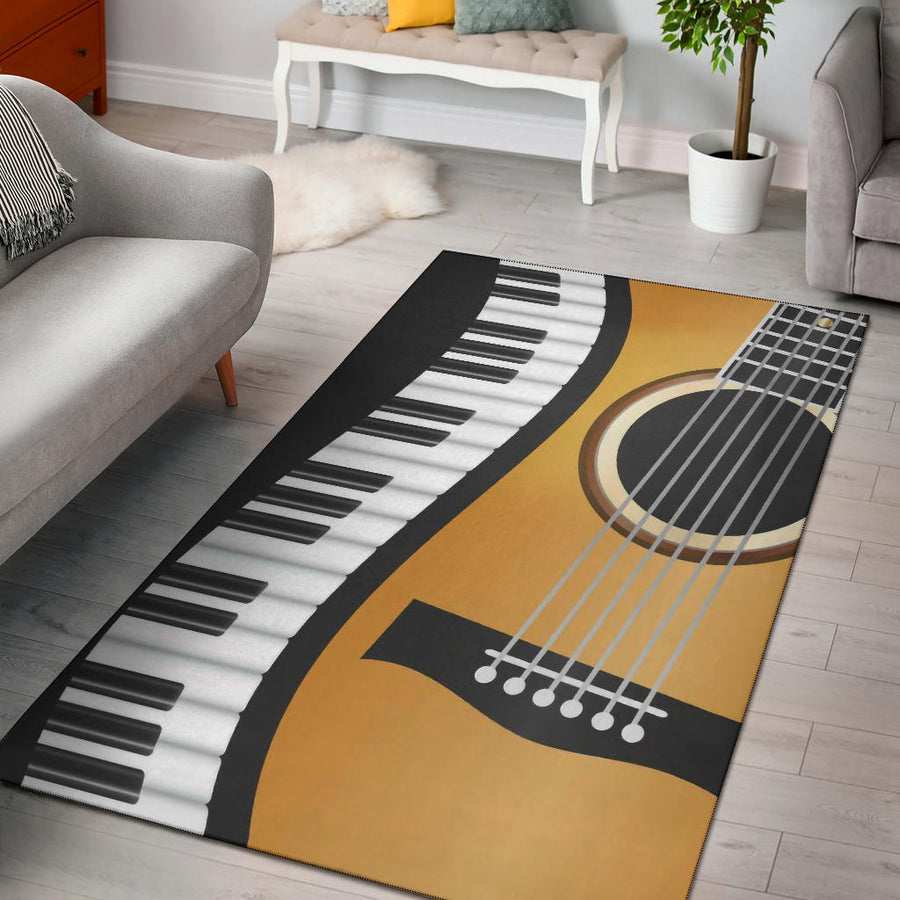 Piano and Guitar Area Rug