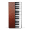Piano Keys Red Leather Wallet
