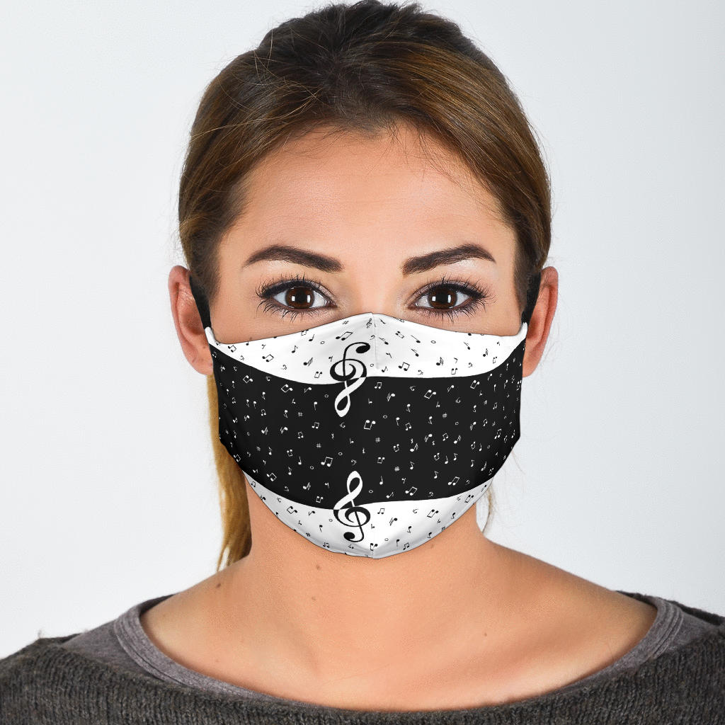 Musical Notes Face Mask - { shop_name }} - Review