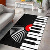 Piano Keys Vinyl Area Rug