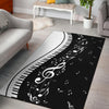 Musical Notes and Piano Area Rug