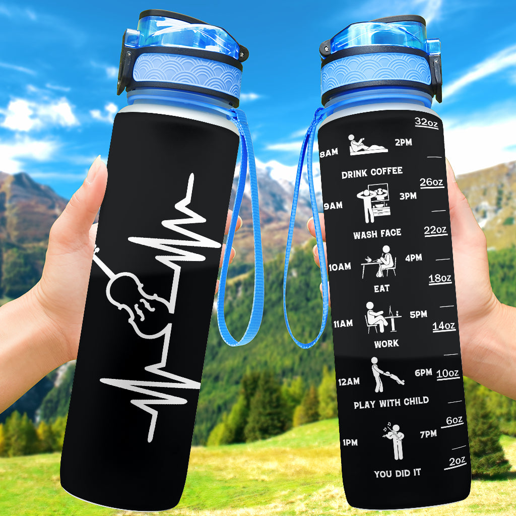 Violin Heartbeat Hydro Tracking Bottle