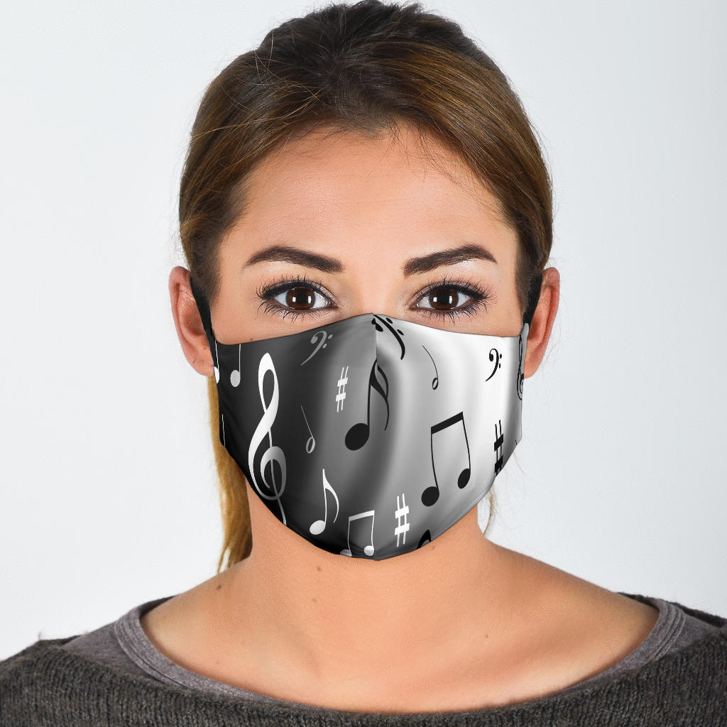 Music Notes Face Mask