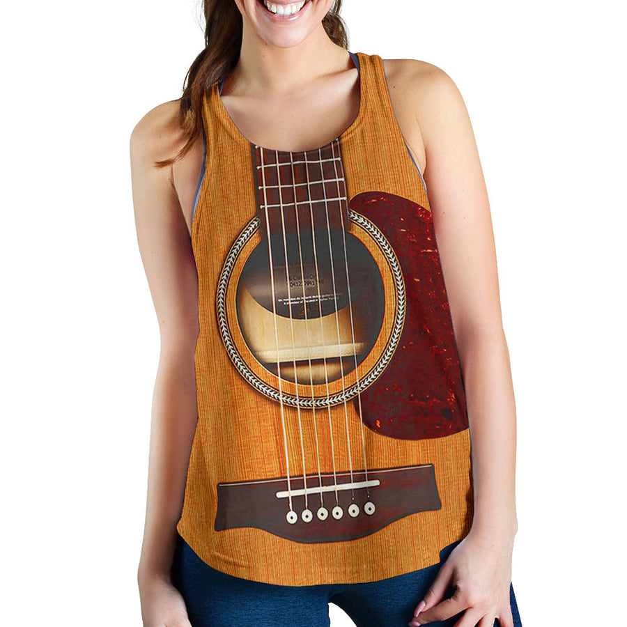 Wooden Guitar Women's Racerback Tank