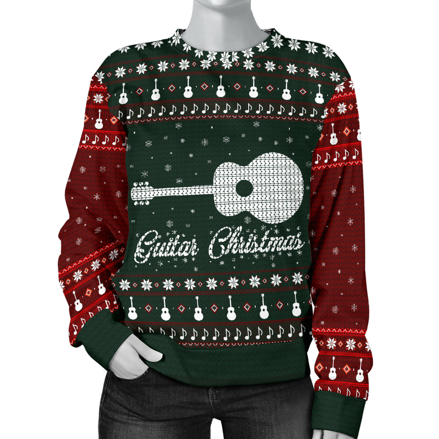Guitar Christmas Women's Sweater