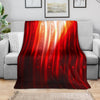 Music Notes Flame Blanket