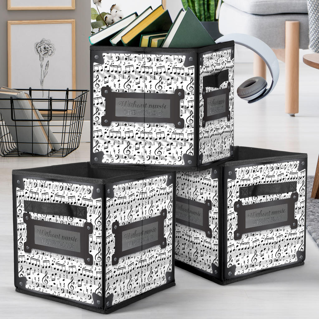 Music Notes Storage Cube