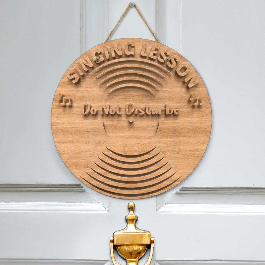 Vinyl Record Door Sign