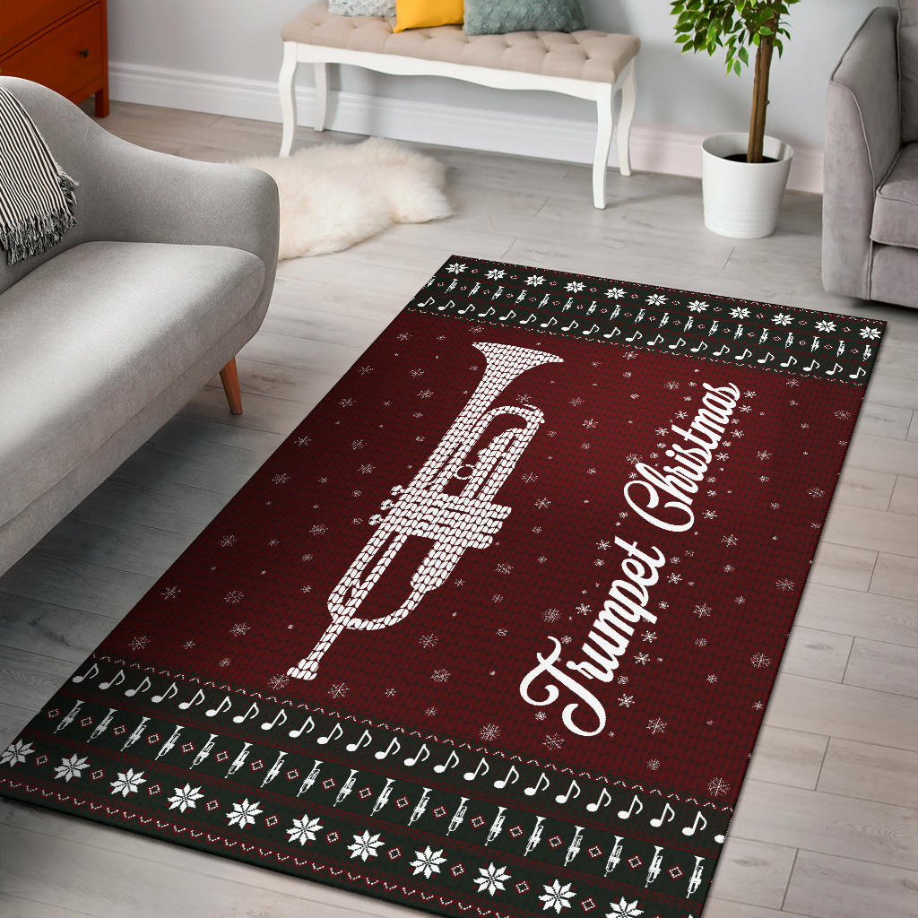Trumpet Christmas Area Rug