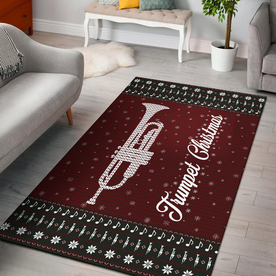 Trumpet Christmas Area Rug
