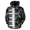 Piano Black Zip Up Hoodie