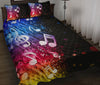 Multi Color Music Notes Quilt Bed Set - Quilt Bed Set / Twin - { shop_name }} - Review