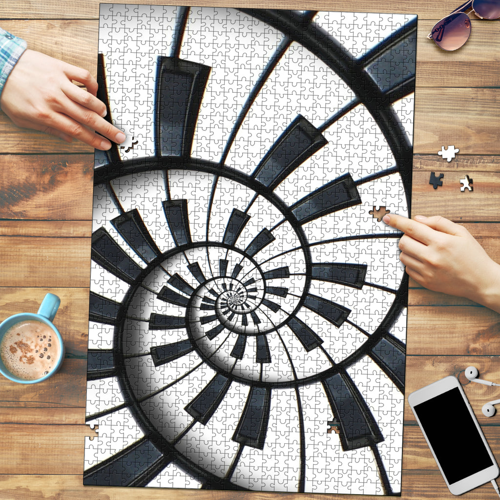 Piano Keys Wood Jigsaw Puzzle