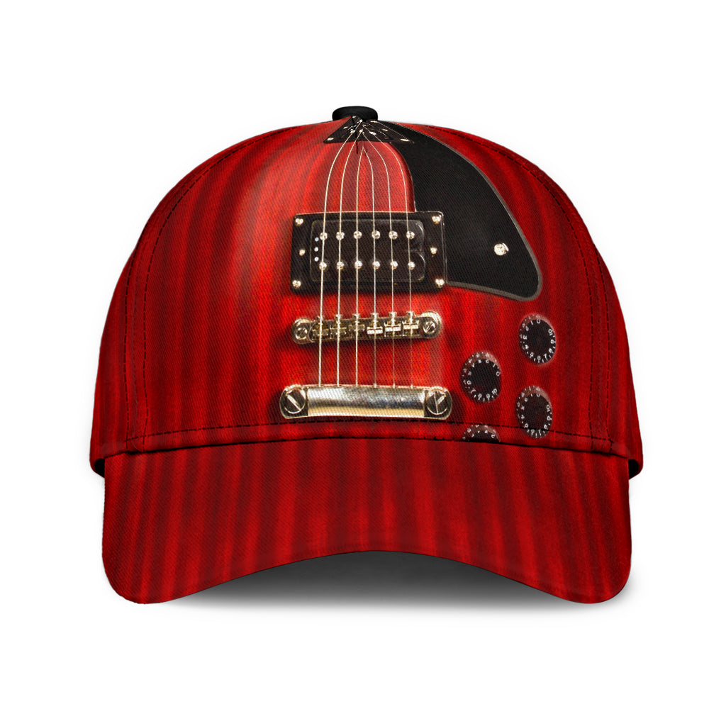 Red Electric Guitar Classic Cap