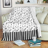 Musical Notes And Piano Art Premium Blanket