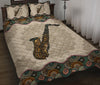 Saxophone Mandala Quilt Bed Set